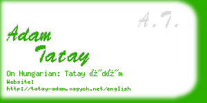 adam tatay business card